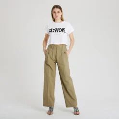 Pantalone largo in cotone