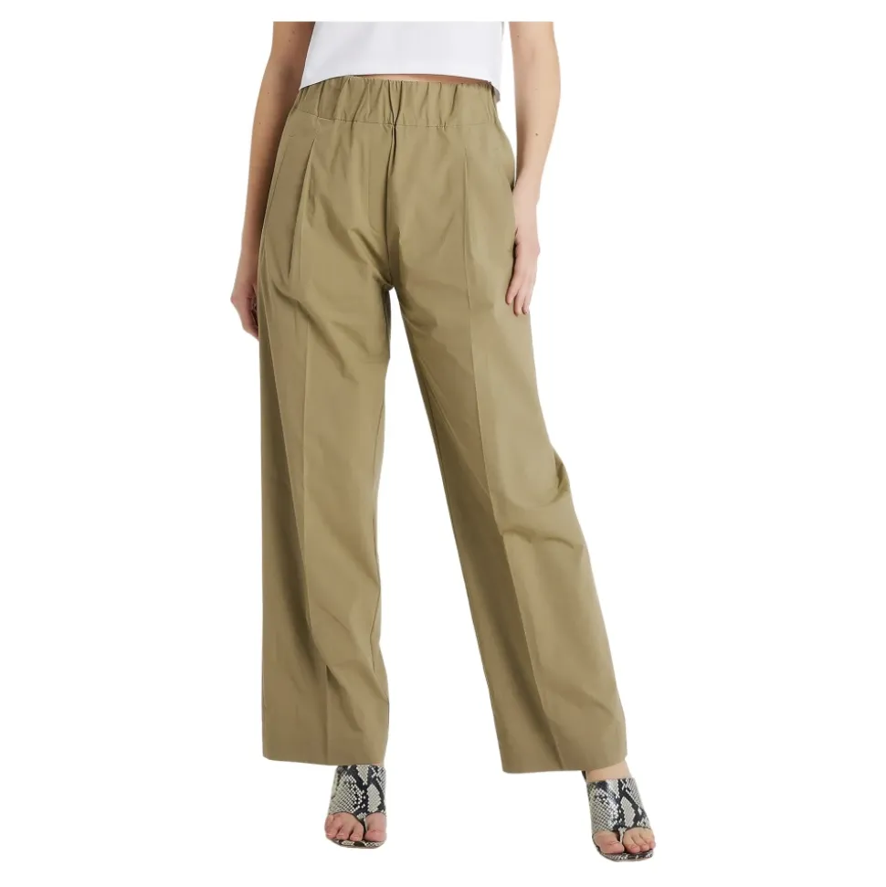 Pantalone largo in cotone