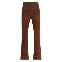 Pantaloni a gamba dritta traforati