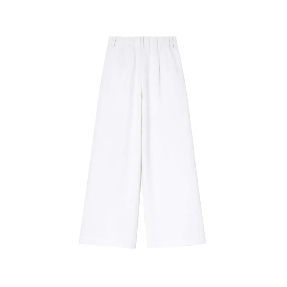 Pantaloni a gamba larga effetto crêpe