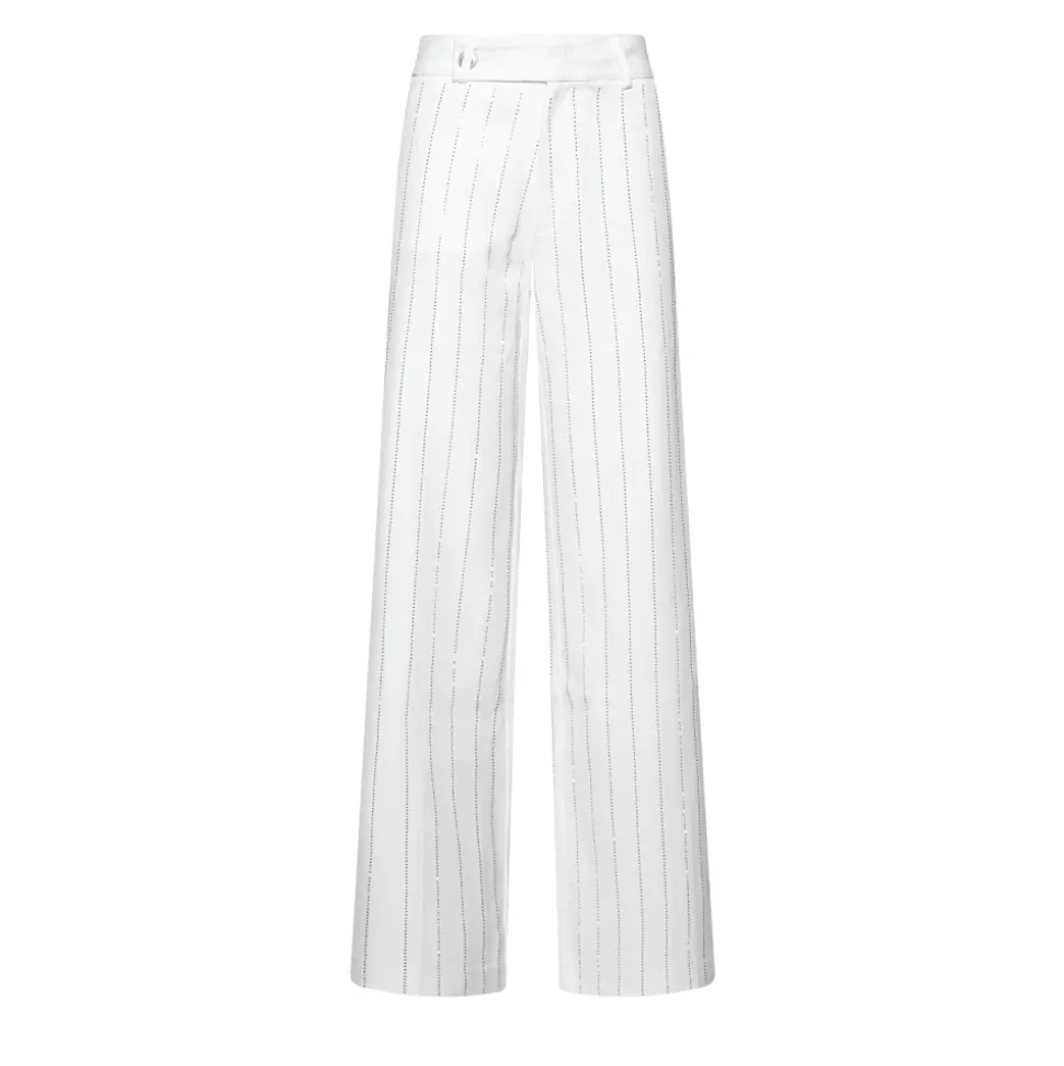 Pantaloni Ampi a Righe Verticali