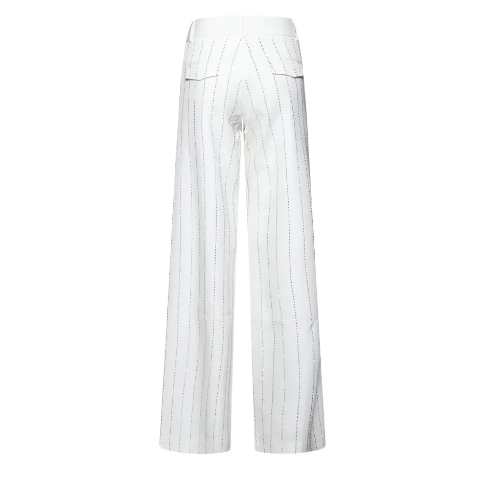 Pantaloni Ampi a Righe Verticali