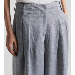 Pantaloni ampi in lino