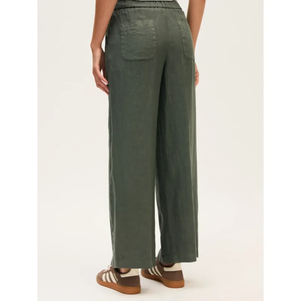 Pantaloni ampi in lino