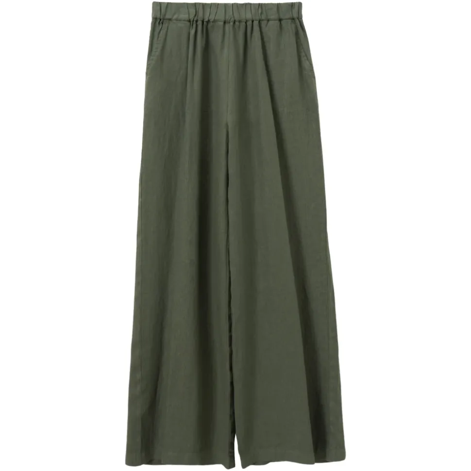 Pantaloni ampi in lino