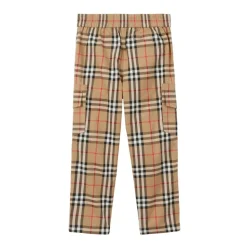 Pantaloni Bambini Vintage Check Beige