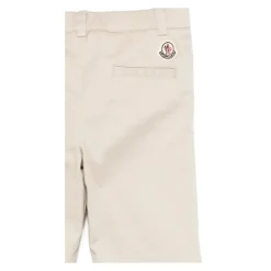 Pantaloni Bambino Marroni Cotone Elastan
