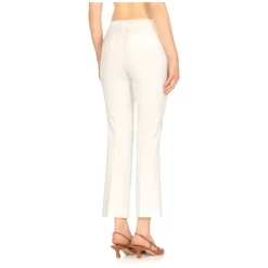 Pantaloni Bianchi in Viscosa