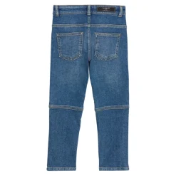 Pantaloni biker in denim blu