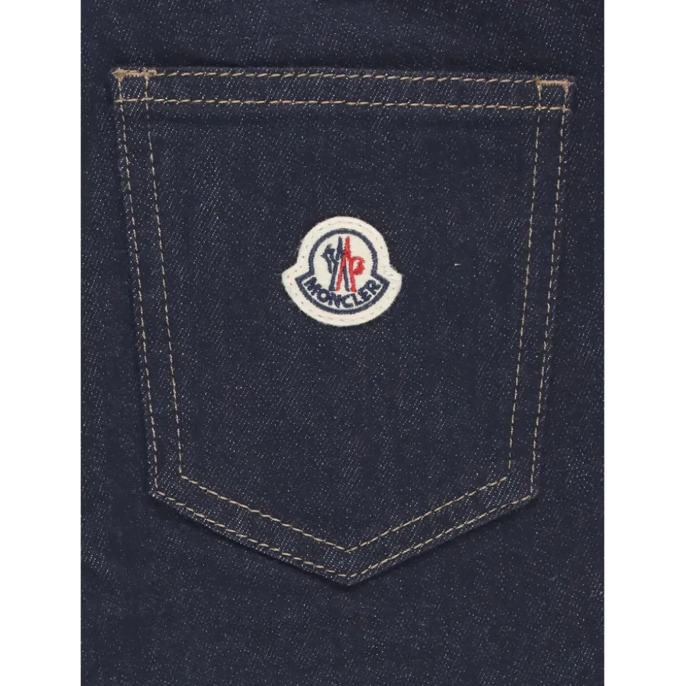 Pantaloni Blu in Cotone per Ragazzo con Logo