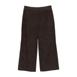 Pantaloni con Ricami Floreali