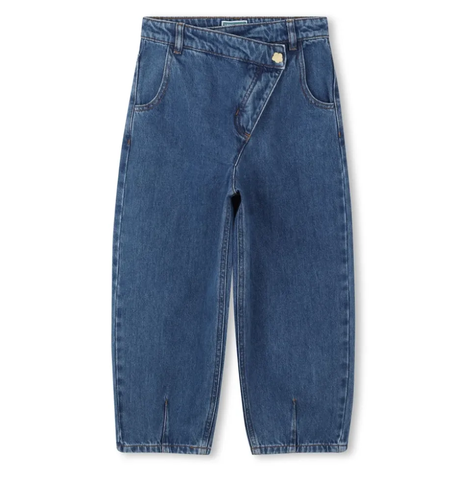 Pantaloni Denim Asimmetrici