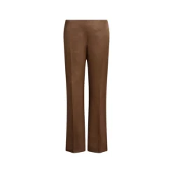 Pantaloni dritti in seta