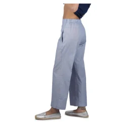 Pantaloni estivi a righe in cotone per donne