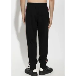 Pantaloni in Cotone con Polsini Elasticizzati