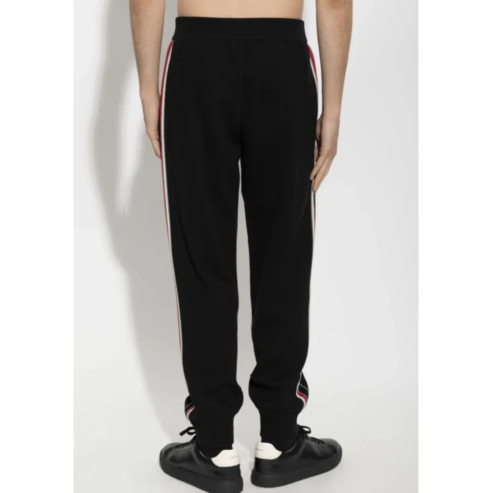 Pantaloni in Cotone con Polsini Elasticizzati