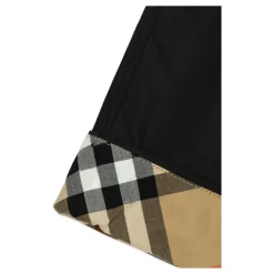 Pantaloni in Cotone con Risvolto Check