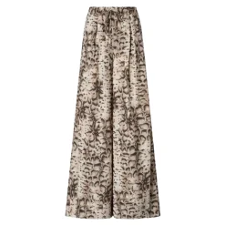 Pantaloni in Cotone con Stampa Animalier