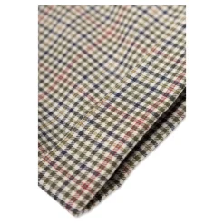 Pantaloni in Cotone Popeline Micro-Check