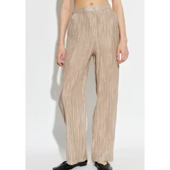 Pantaloni in Creponne Plissettato Scintillante