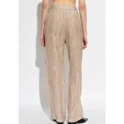 Pantaloni in Creponne Plissettato Scintillante