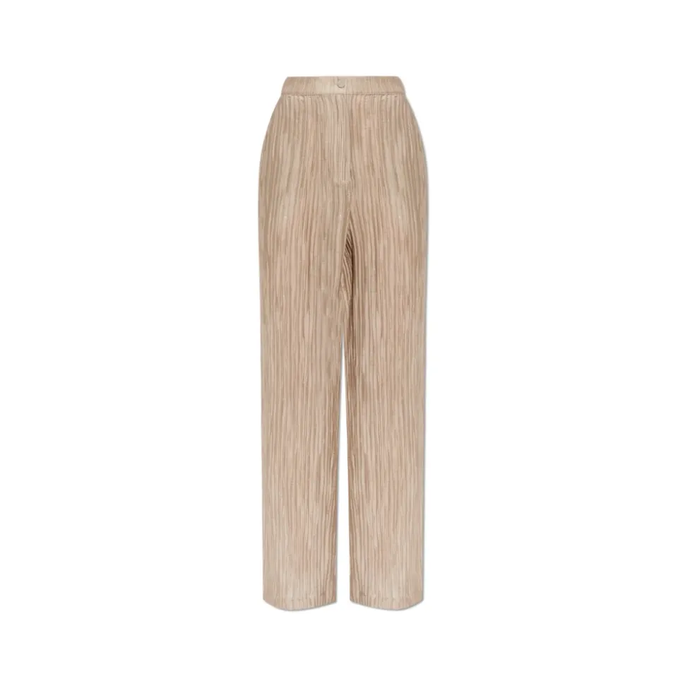 Pantaloni in Creponne Plissettato Scintillante