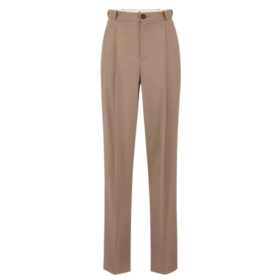 Pantaloni in Gabardine con Pinces