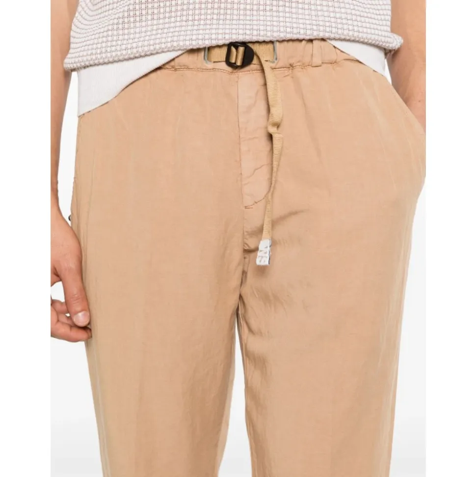 Pantaloni in Lino con Cintura
