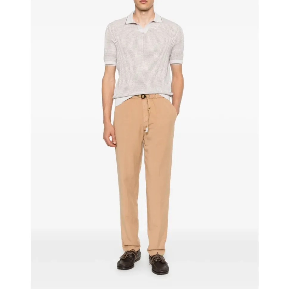 Pantaloni in Lino con Cintura