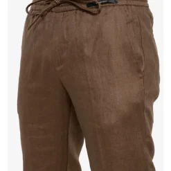 Pantaloni in Lino con Coulisse