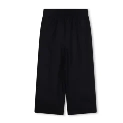 Pantaloni in Lino con Dettaglio Plissé