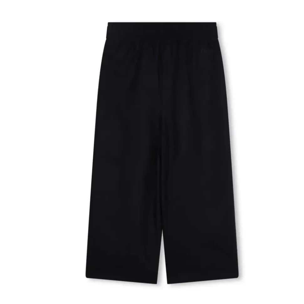 Pantaloni in Lino con Dettaglio Plissé