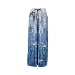 Pantaloni in Seta Stampata