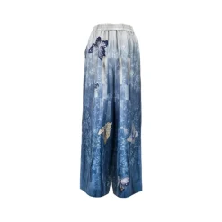 Pantaloni in Seta Stampata