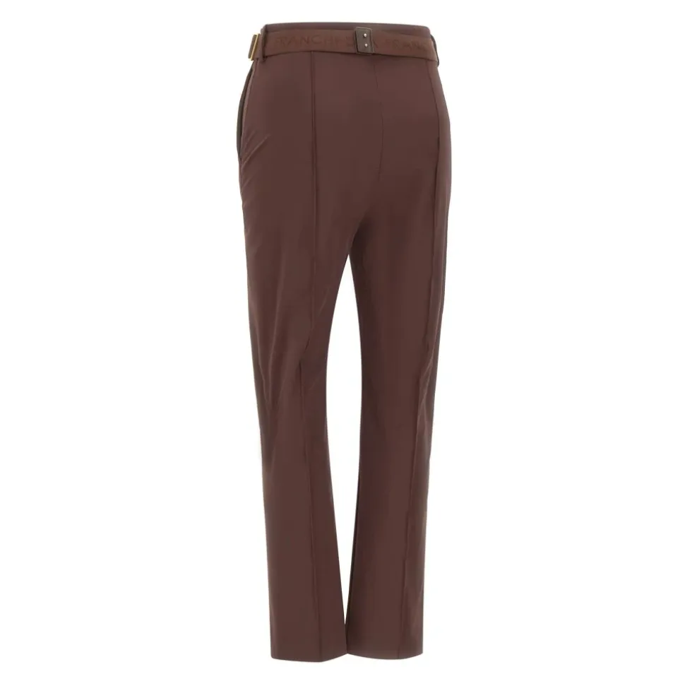 Pantaloni in tessuto tecnico bielastico con cintura
