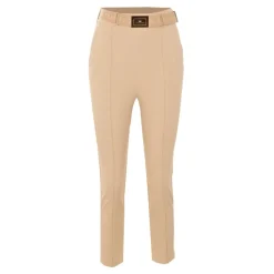 Pantaloni in tessuto tecnico bielastico con cintura