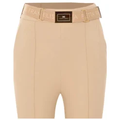 Pantaloni in tessuto tecnico bielastico con cintura
