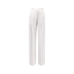 Pantaloni Leggeri in Crêpe con Charm Logo