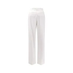 Pantaloni Leggeri in Crêpe con Charm Logo