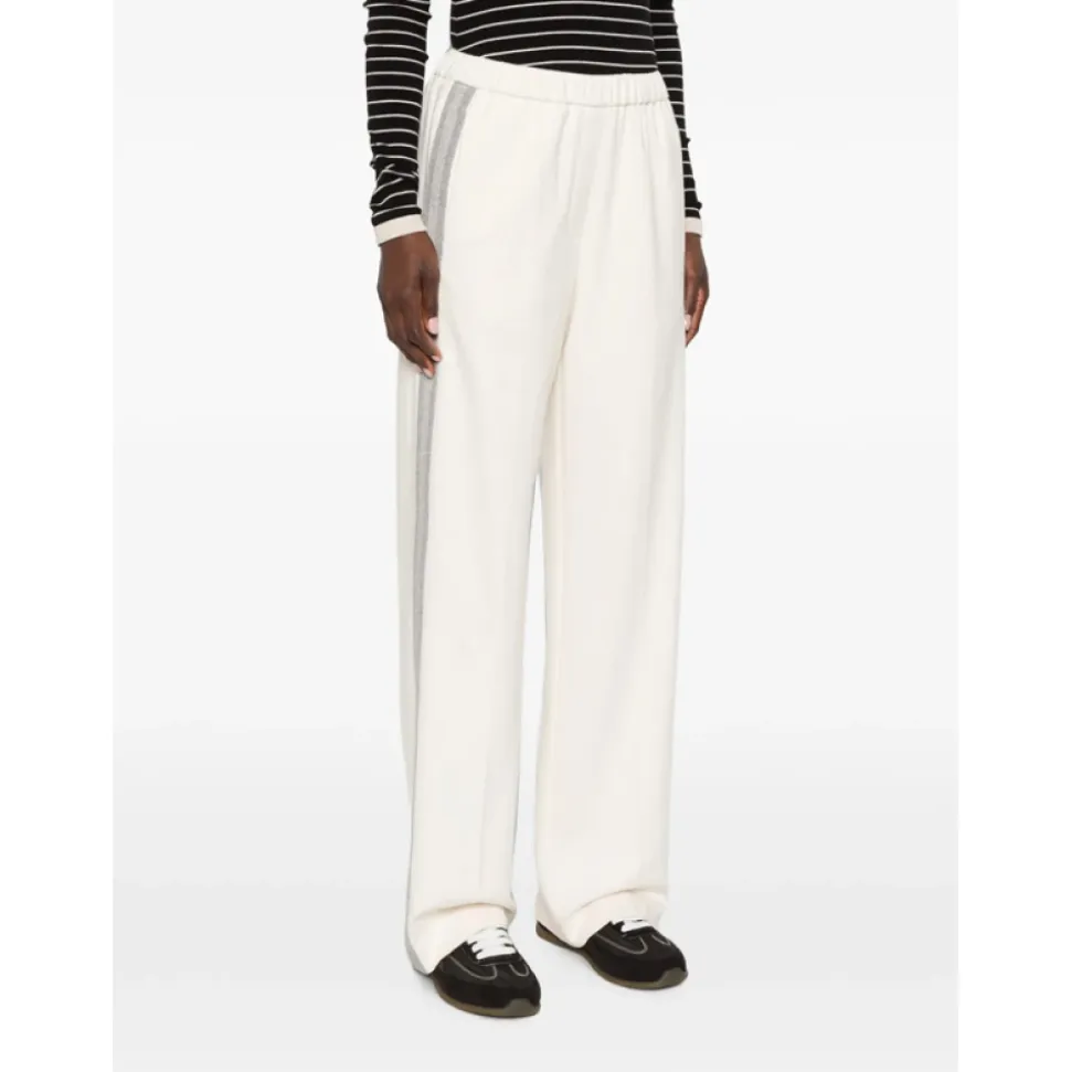 Pantaloni Tuta a Righe Laterali