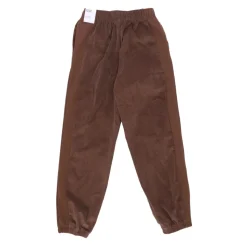 Pantaloni tuta in velluto a coste a vita alta
