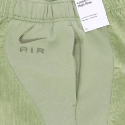 Pantaloni tuta in velluto a coste a vita alta