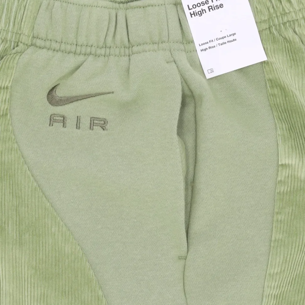 Pantaloni tuta in velluto a coste a vita alta