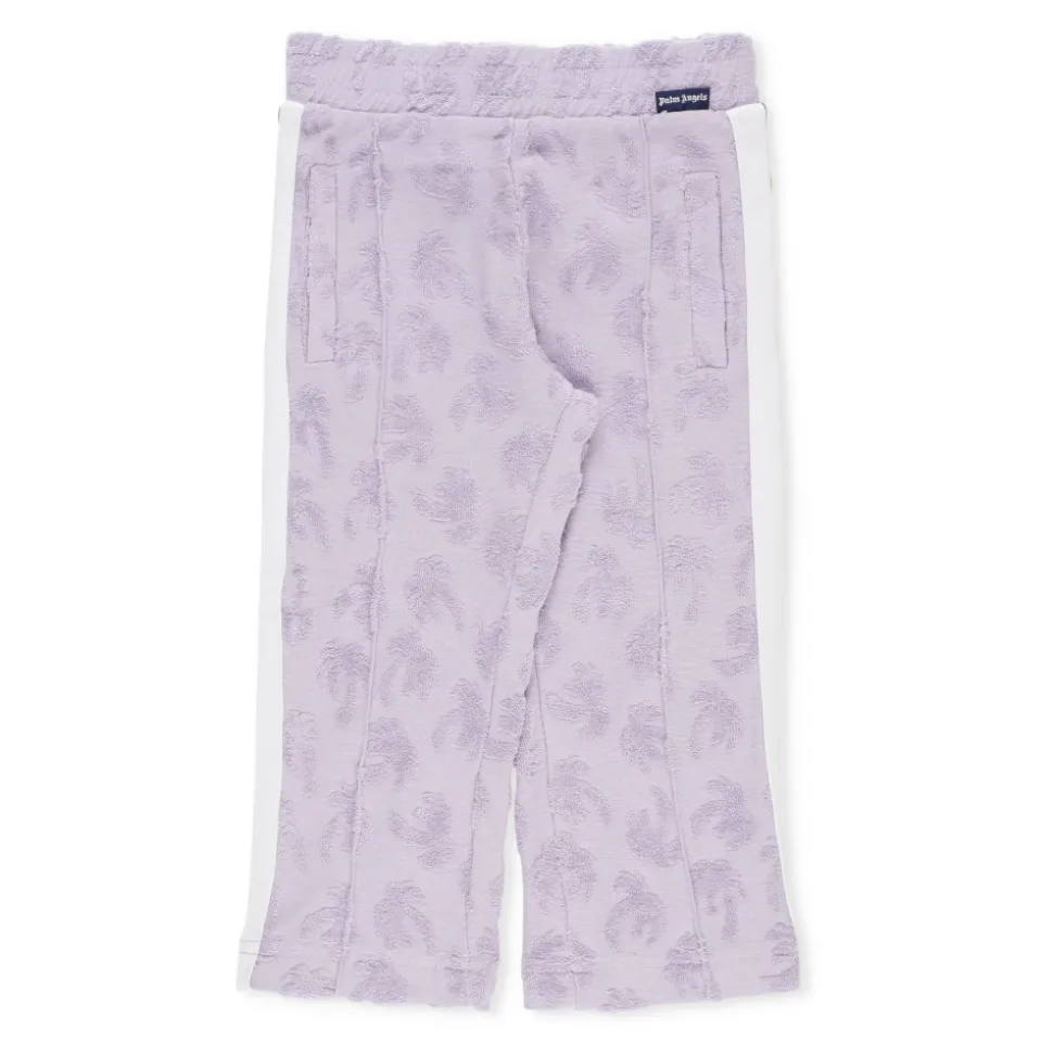 Pantaloni Viola in Cotone per Bambini con Elastico in Vita