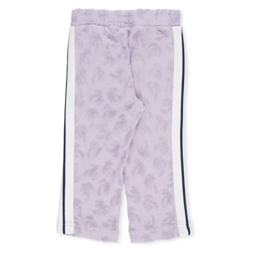 Pantaloni Viola in Cotone per Bambini con Elastico in Vita
