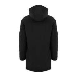 Parka uomo con collo alto Polar nero