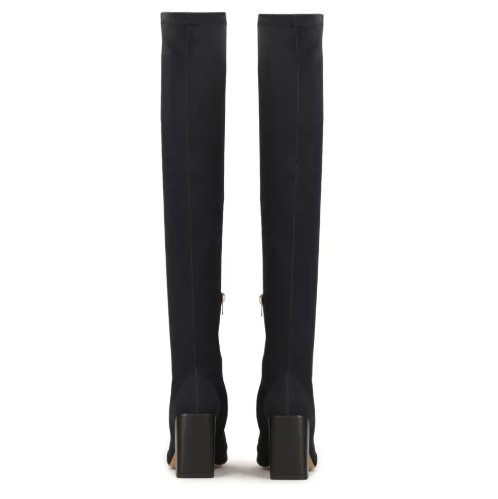 Peep toe moschettieri in tessuto