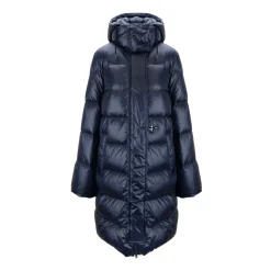 Piumino donna con zip e bottone automatico
