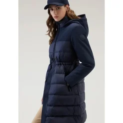 Piumino Softshell in Raso con Piuma d`Anatra