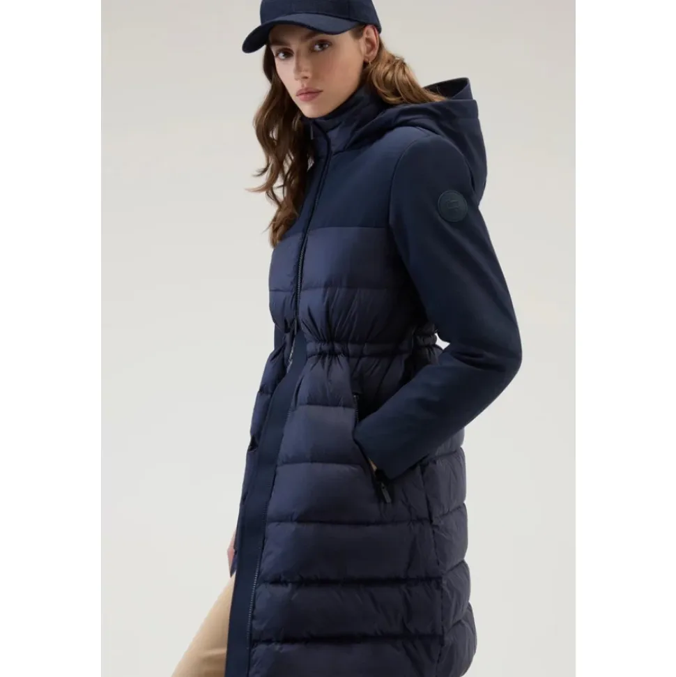 Piumino Softshell in Raso con Piuma d`Anatra